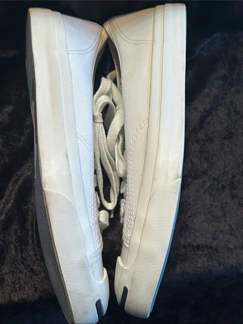 Jack Purcell Converse Women's White Low-Top Canvas Lace-Up Sneakers